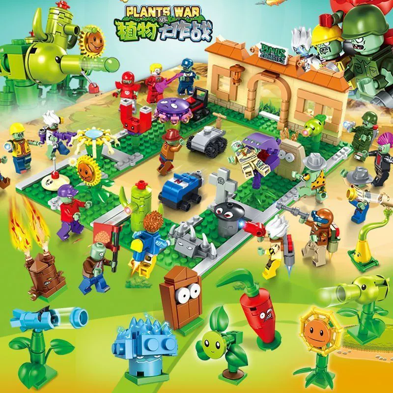Lego, constructor, Plants vs. Zombies, farm, labyrinth, toy, full set