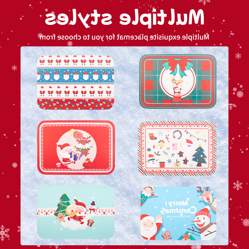 活动款- 圣诞节日餐垫节日派对装饰圣诞节日防水餐垫可重复使用