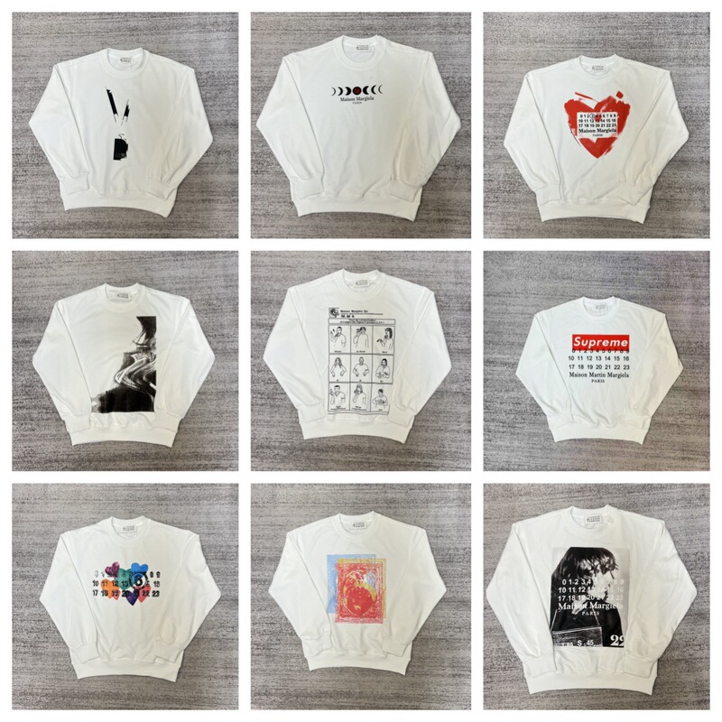 High-Quality Cross-Border Maison Margiela Mm6 Embroidered Letter Round-Neck Long-Sleeve Sweatshirt for Men High-Quality Cross-Border Maison Margiela Mm6 Embroidered Letter Round-Neck Long-Sleeve Sweatshirt for Men