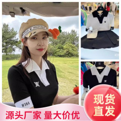 新款高尔夫女士球衣显瘦速干透气户外运动休闲上衣GOLF球短袖女士