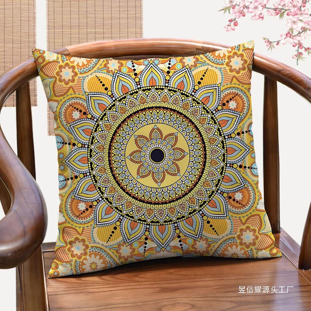 波西米亚民族风复古抱枕几何创意双面客厅沙发靠垫车载民宿靠枕