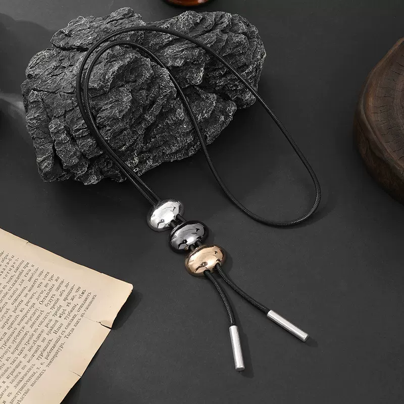 亚马逊专供长款项链时尚百搭简约吊坠几何饰品女士毛衣链欧美跨境