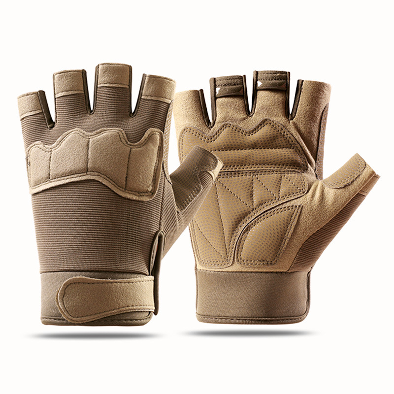 Tactical Half-finger Gloves Men, Suitable Outdoor Sports, Spring And Summer Cycling, Non-slip, Training, Fitness,_desvips.com