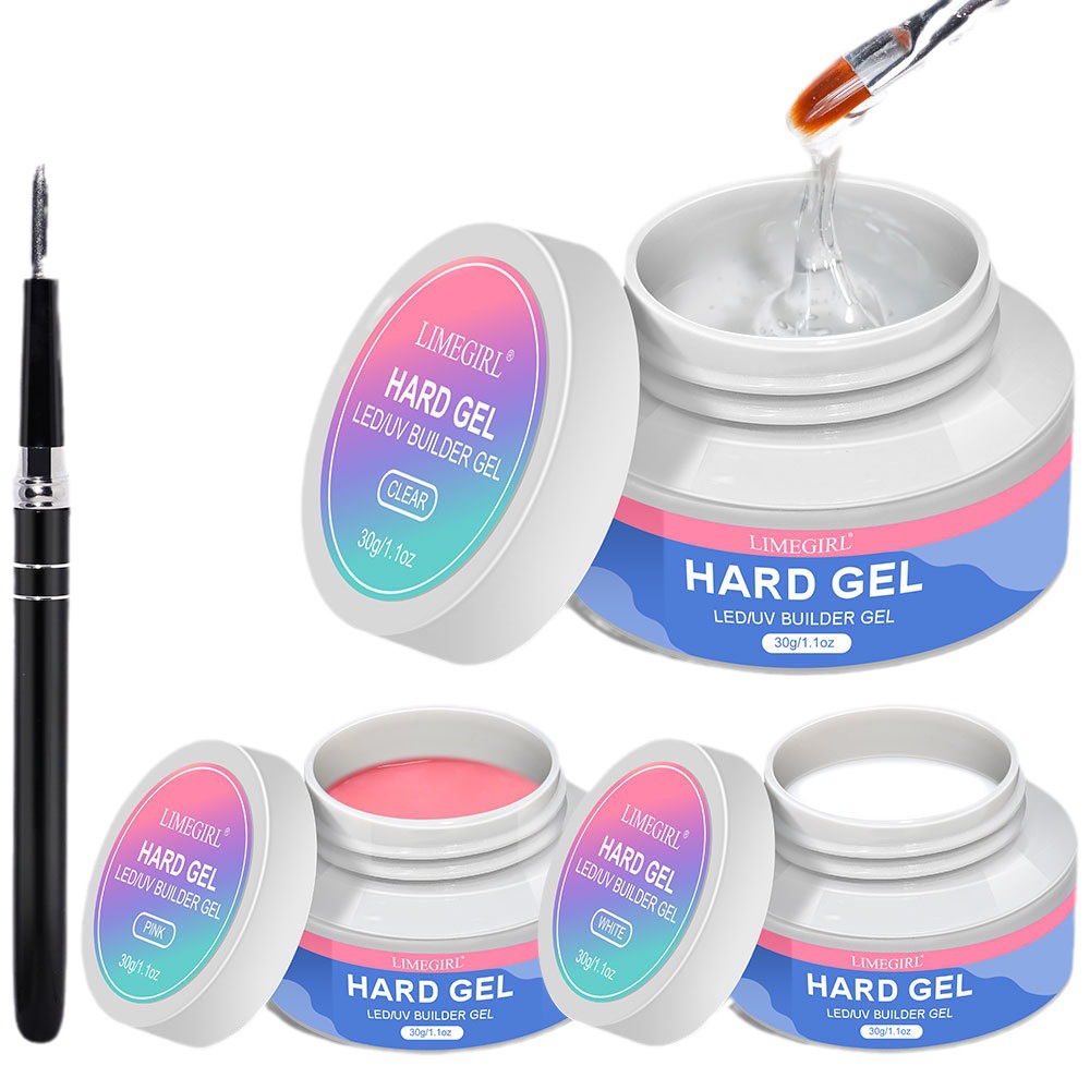 Nuevo arte de uñas de cristal herramienta de uñas extensión líquido traje tridimensional tallado francés fototerapia extensión de uñas transfronterizo exclusivo