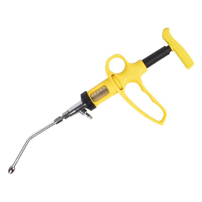 Veterinaria continua riego pistola de acero inoxidable cerdo, ganado vacuno y ovejas medicina alimentador ajustable alimentación pistola medicina dispensador