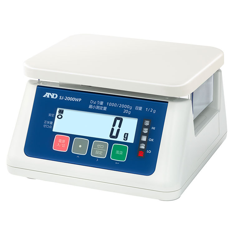 【日本AND】SJ-30KAWP防水轻便桌面秤/30Kg