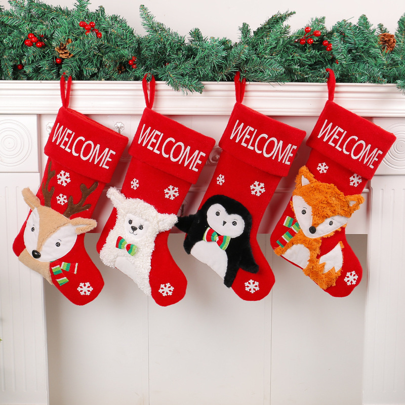 Cross Border Christmas Stocking Home Christmas Tree Large Socks Pendant Christmas Children Gift Alpaca Candy Bag Decorative Socks Cross Border Christmas Stocking Home Christmas Tree Large Socks Pendant Christmas Children Gift Alpaca Candy Bag Decorative Socks