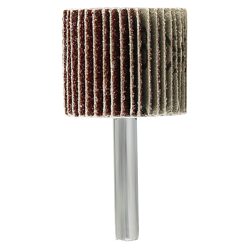 Cabezal de rectificado del impulsor con mango rueda de cien páginas rueda de tela abrasiva eliminación de óxido de metal pulido de madera cabeza de rectificado de papel abrasivo cono cilíndrico