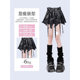 Abi y2k Diablo Retro Irregular Tie-Dye Denim Skirt Women's Harajuku-style Millennium Sweet Cool Spice Girl Skirt