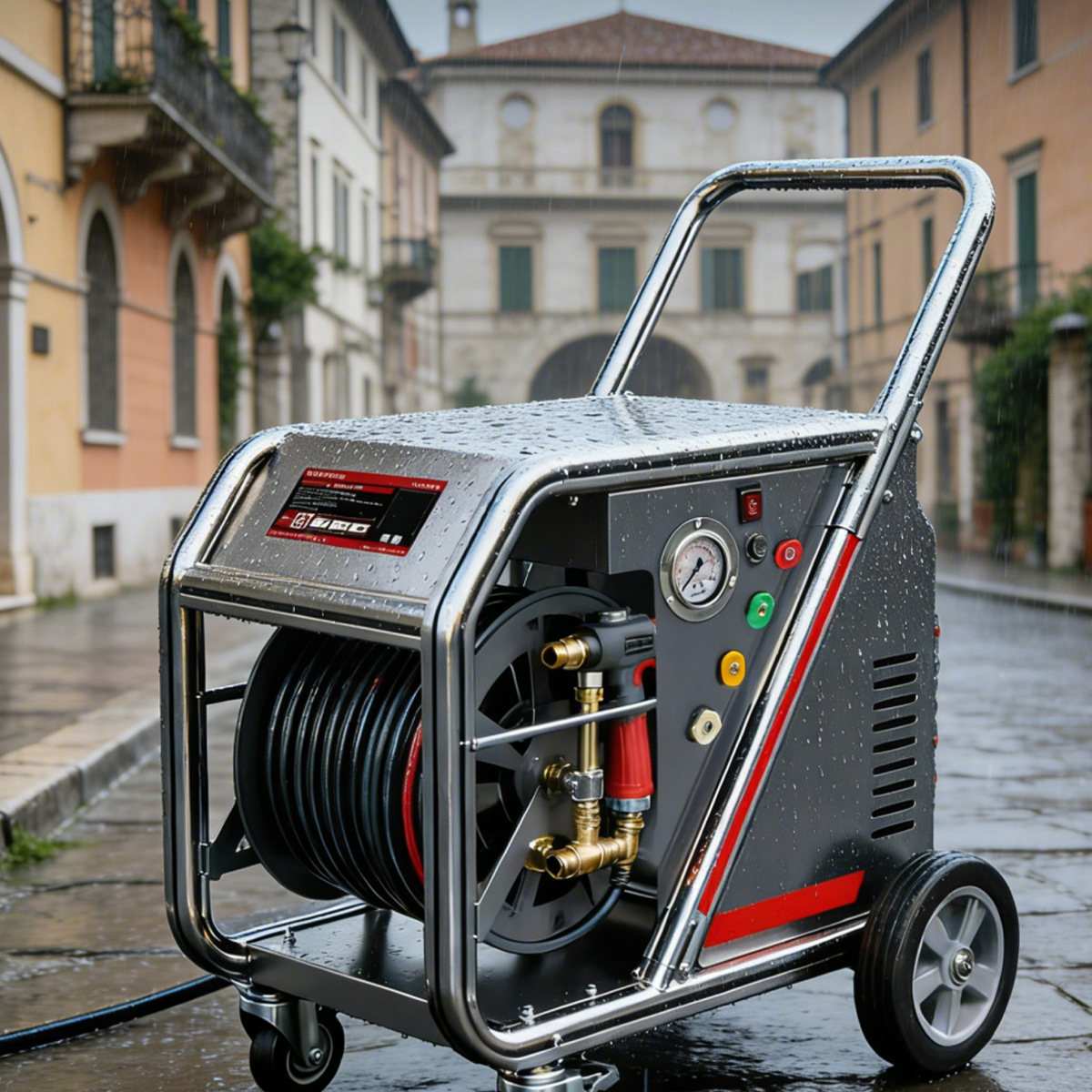High-Pressure Cleaning Machine, Large Flow Rate, Ultra-High Pressure Water Gun, Farm Floor Cleaning, Booster Water Pump, High-Power Car Washing Machine, Commercial Use