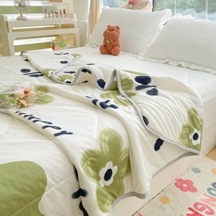 Ice Feather 2025 New Printed Cool Silk Summer Quilt Summer Cool Quilt Air-conditioning Quilt