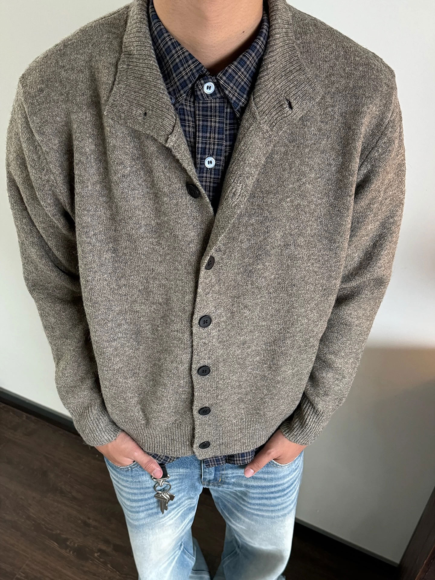 Retro woolen autumn sweater