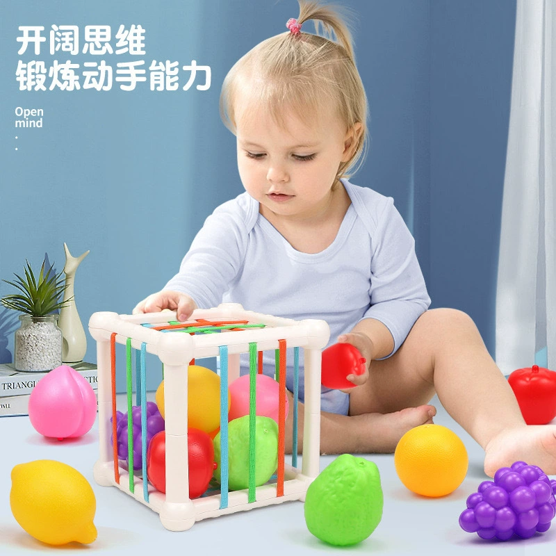 Rainbow geometric cognitive toy for baby, fine motor skills, early education, 6 month