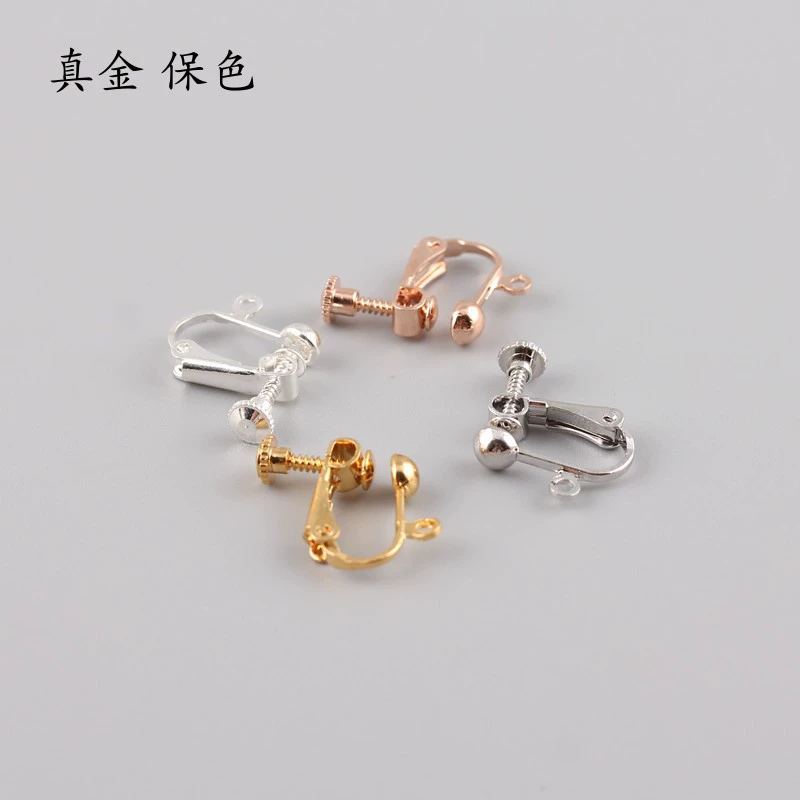 Дужки для ушей, серьги, материал, 18 карат, без piercing, handmade
