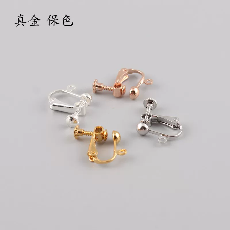 Дужки для ушей, серьги, материал, 18 карат, без piercing, handmade