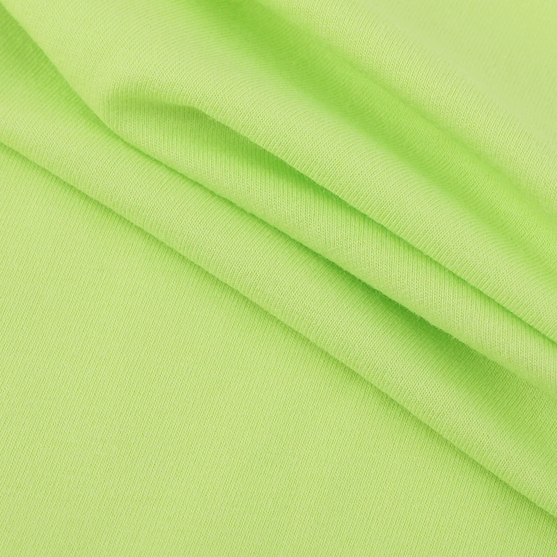Cotton cloth, knitted elastic T-shirt