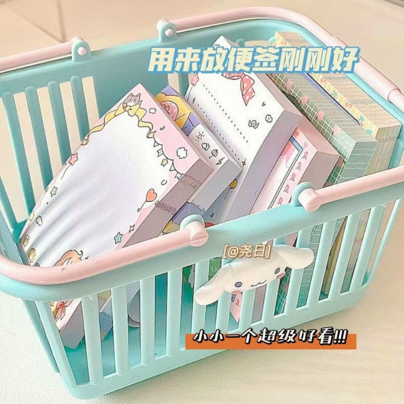 Cestas de dibujos animados adorables cajones de almacenamiento creativos estudiantes escritorio bolígrafo caja de almacenamiento de cosméticos frutas