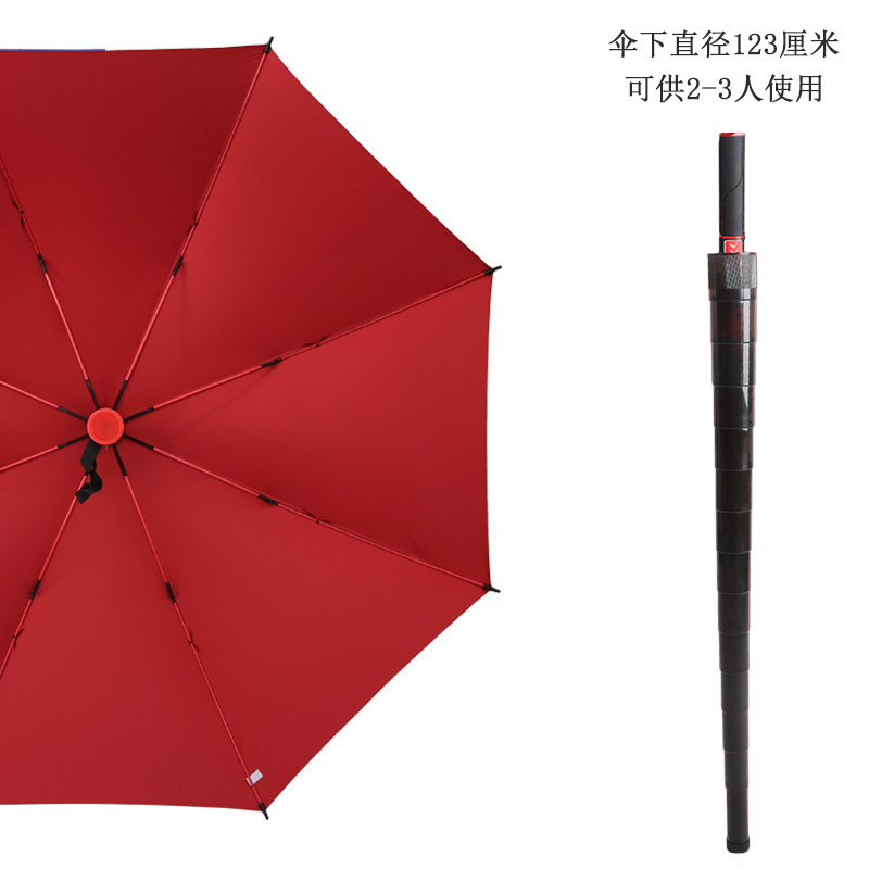 防水套长柄雨伞男士加大号加固结实抗风双人直柄伞车载晴雨伞批发|undefined