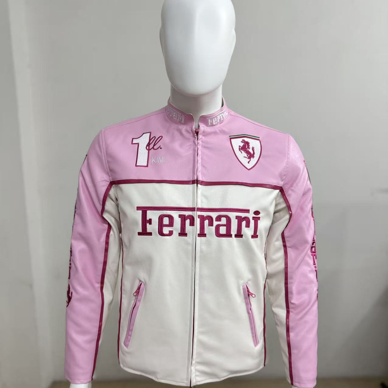 F1 Embroidered Jacket Wholesale Cross-Border Amazon Autumn and Winter Women's New Fashion Loose Long-Sleeved Retro American Style F1 Embroidered Jacket Wholesale Cross-Border Amazon Autumn and Winter Women's New Fashion Loose Long-Sleeved Retro American Style
