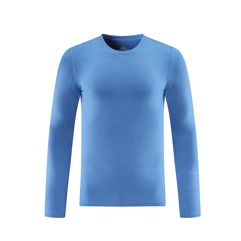 2022 otoño al aire libre de manga larga Camiseta de los hombres suéter casual camiseta suelta deportes running fitness cuello redondo Jersey top