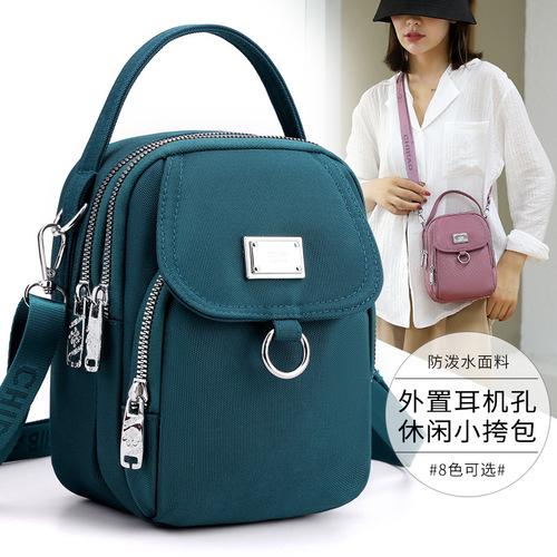 Fashion shopping shoulder bag, trendy women's handbag, lightweight water-repellent nylon bag, casual travel crossbody bag