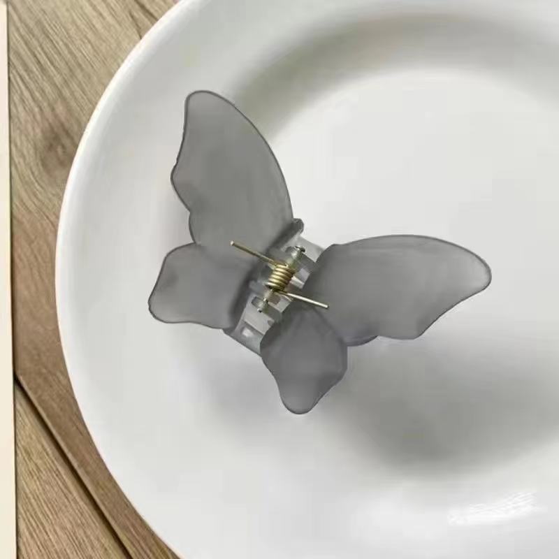 Super Fairy Butterfly Grab Hair Clip Simple Temperament Grab small size Clip Shark Clip Large Small Head Grab