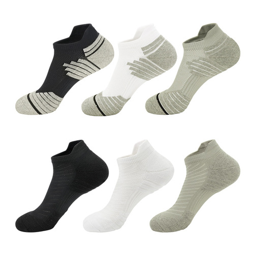 Autumn and winter shallow running socks towel bottom men's cotton socks women's badminton sports socks professional cycling socks wholesale