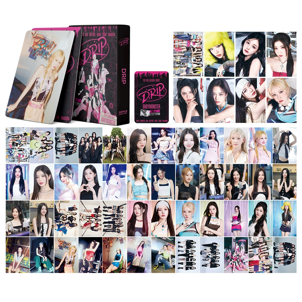 GZ эксклюзивный набор фото-карт, всего 55 карточек, корейский стиль KPOP периферия LOMO фотокарты