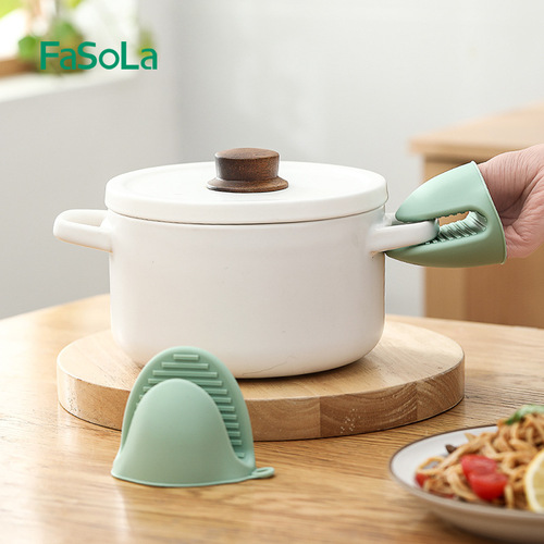 Fasola Silicone Microwave Oven Gloves Anti-scald Clamp Bowl Clamp Disk Clamp Anti-scald Insulated Oven Kitchen Gloves