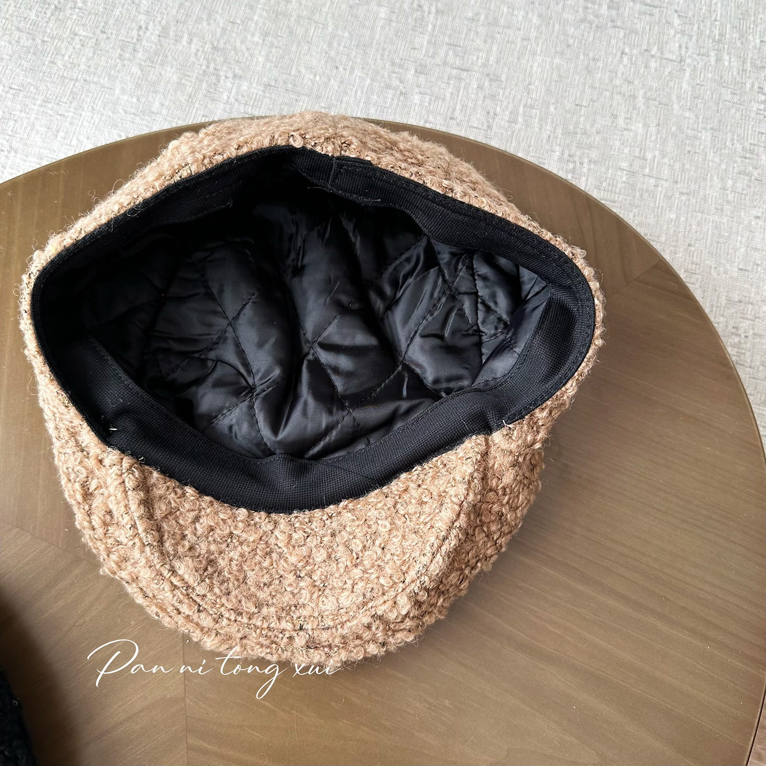 Unisex Forward hat woman solid color autumn and winter hats show young winter warm artsy retro berets_voghion.com