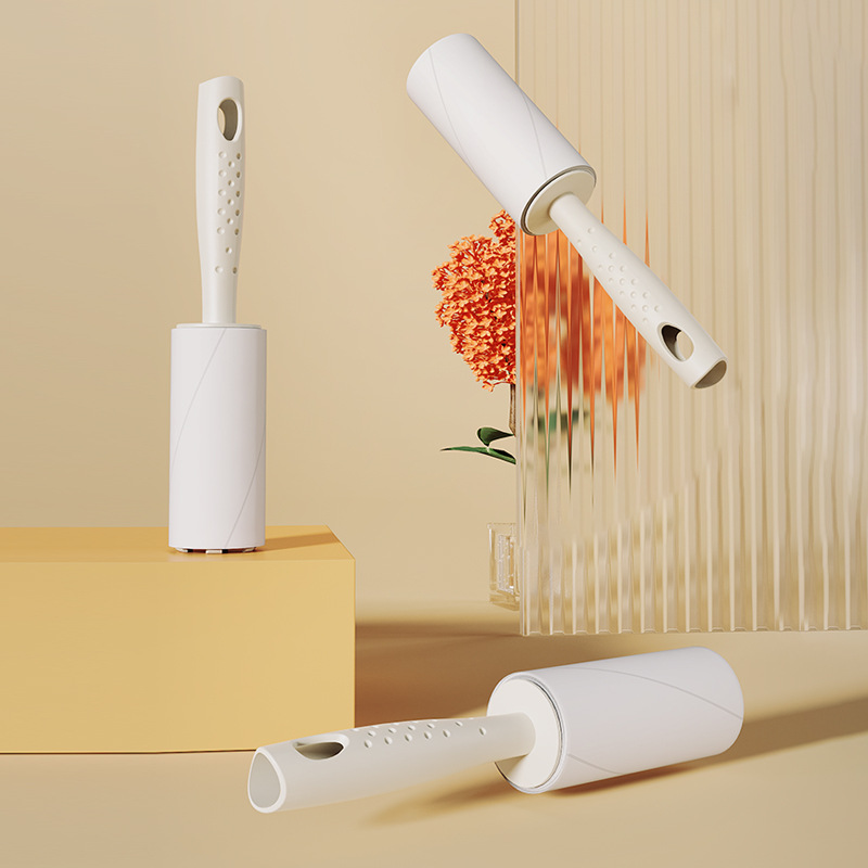 cepillo de pelo adhesivo para mascotas portátil para mascotas tipo rodillo adhesivo para reemplazar papel de polvo adhesivo para eliminar el polvo cepillo de pelo adhesivo