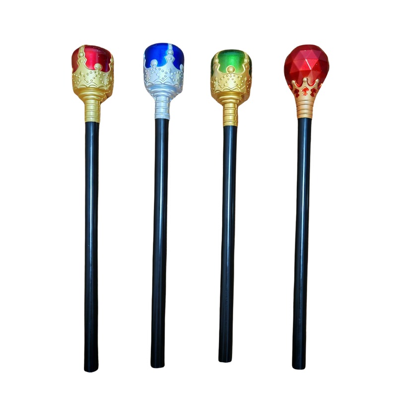King's Scepter Halloween Props Event Stage Dress up Kidsren's Performance Products Princess Prince Plastic Cane Play
