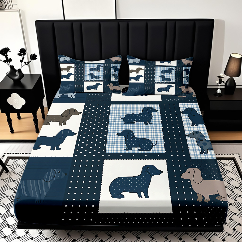 TEMU / JIT Transfronterizo para dibujos animados lindos cachorros cama de piel de cama de cama de cama de cama para diseñar