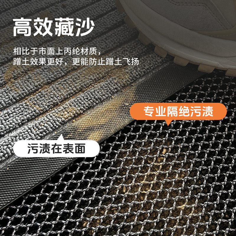 高級玄関ドアフロアマット、ヴィラ玄関ドアマット、ドア外家庭用防汚、洗濯不要、滑り止め屋外カーペット|undefined