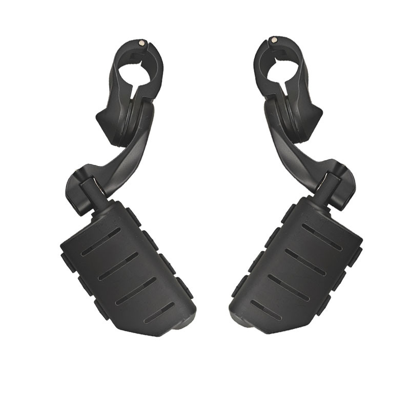 Suitable for Harley Street Glide Motorcycle Modified Footrest Bracket 7 Rubber Long Rod Foot Pedal Set for Riding