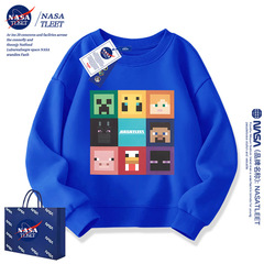 NASA My World Boys Hoodie Creeper Steve Jacket Trendy Kids Clothing Minecraft Clothes for Children