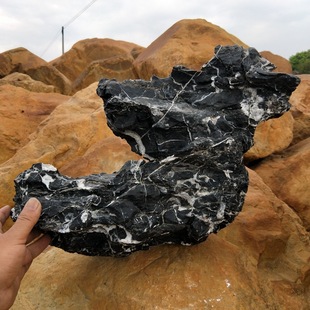 Acid-Washed Qinglong Stone Landscaping Package Raw Stone Decoration Aquatic Plant Fish Tank Stone Landscaping Pine Skin Rockery Raw Stone