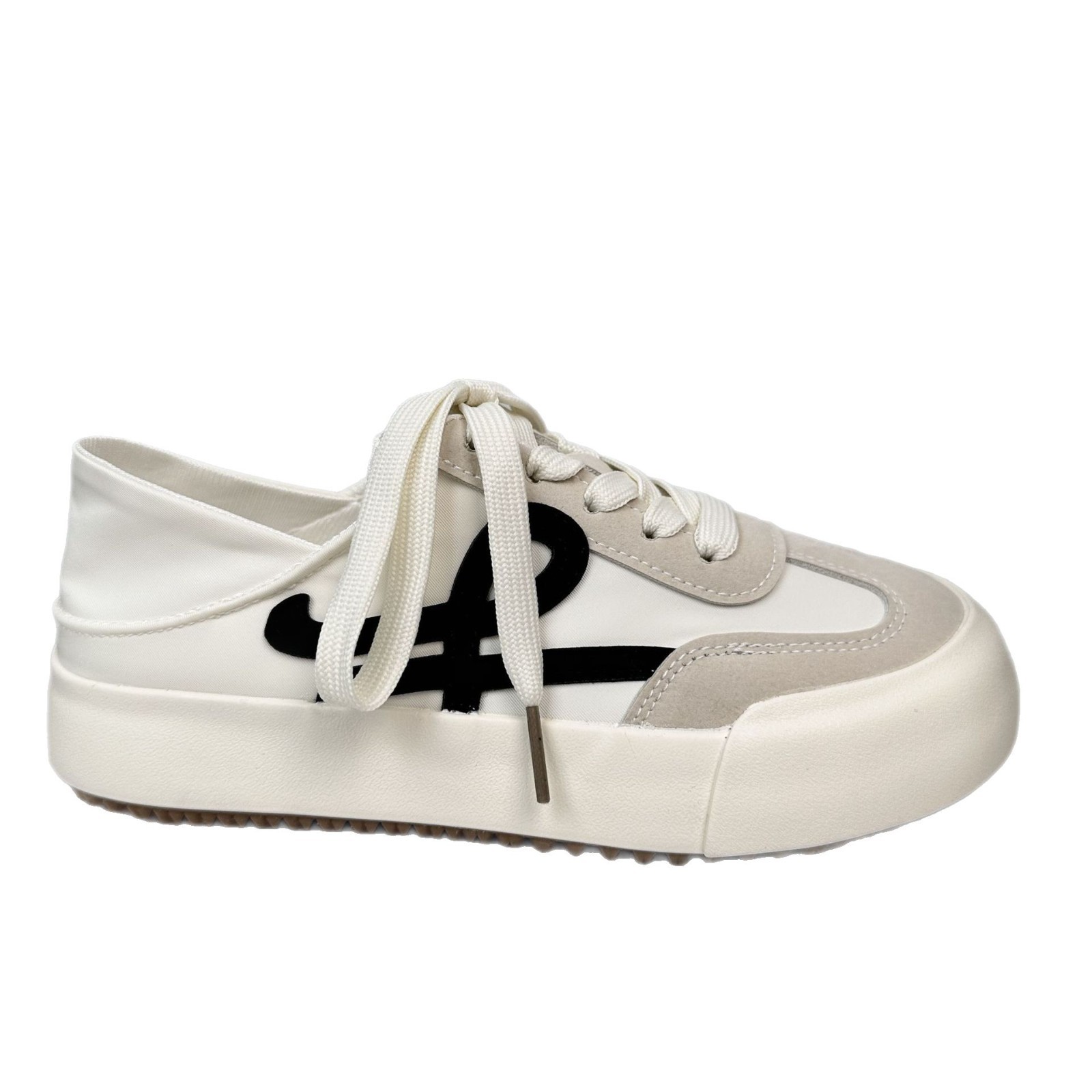6652 zapatos de lona de suela gruesa mujer 2025 primavera nuevo estilo estudiante todo fósforo zapatos chic zapatos blancos casuales originales mujeres