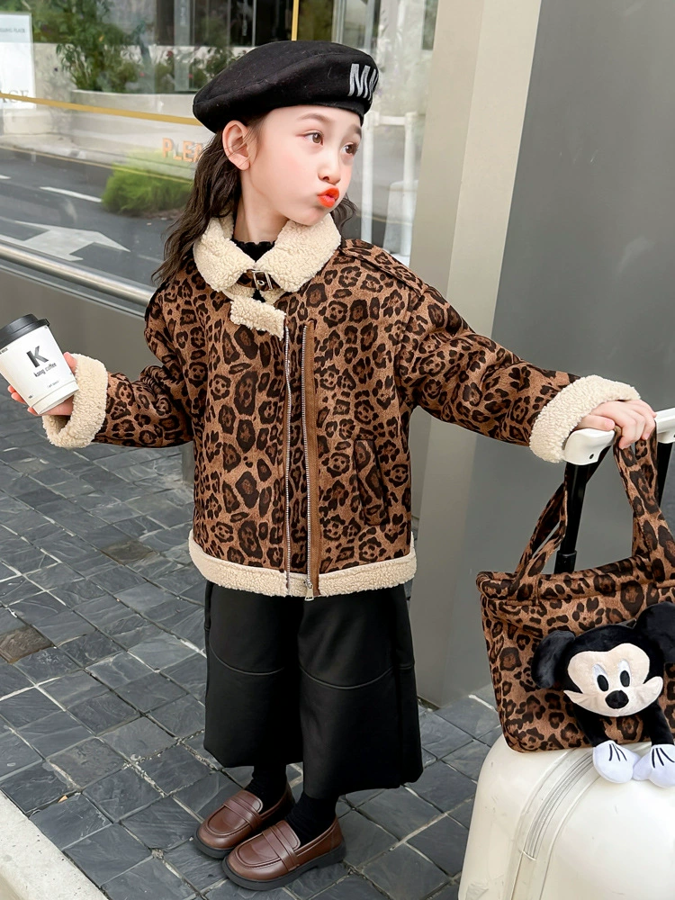 Children's fleece winter keep warm down jacket