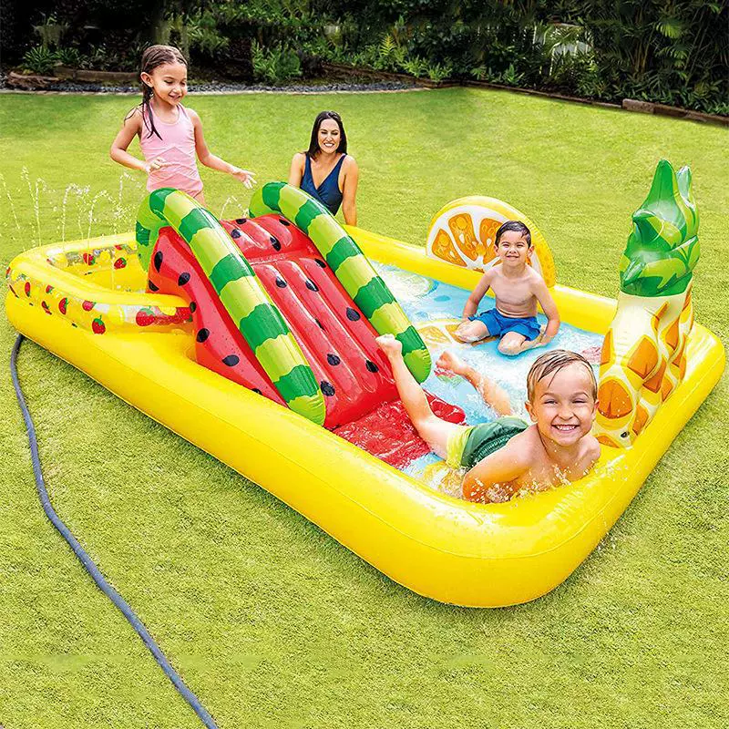Новый надувной горка-бассейн детский бассейн надувной бассейн летний двор открытый газон бассейн для развлечений