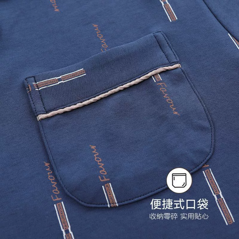 Нарядная пижама мужская oversize с длинным рукавом, 100% хлопок, осенняя домашняя одежда, топ и штаны, размеры L–XXXL