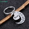 Glossy keychain stainless steel engraved