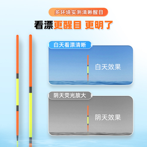 Jia Diao Ni fish float set, eye-catching, highly sensitive, light-mouthed crucian carp float with thick tail, shallow water carp, silver carp and bighead carp float