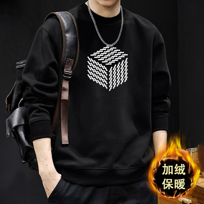 Hong Kong estilo japonés ocio 420g pesado chaqueta de cuello redondo hombre primavera y otoño estilo americano suelto y versátil chaqueta de pareja de estudiantes