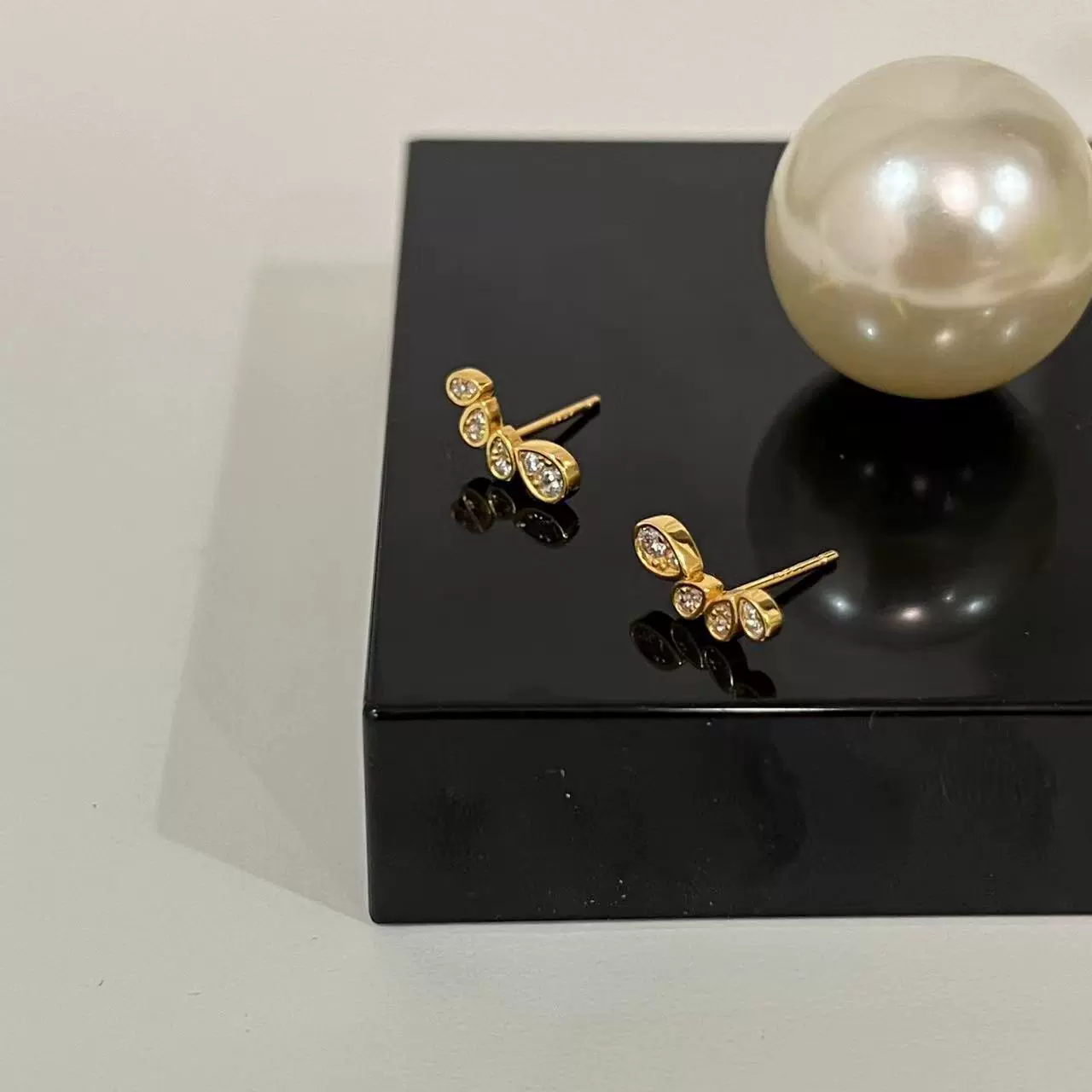 Серьги-капля Nana, Южная Корея, серебро 925, образец