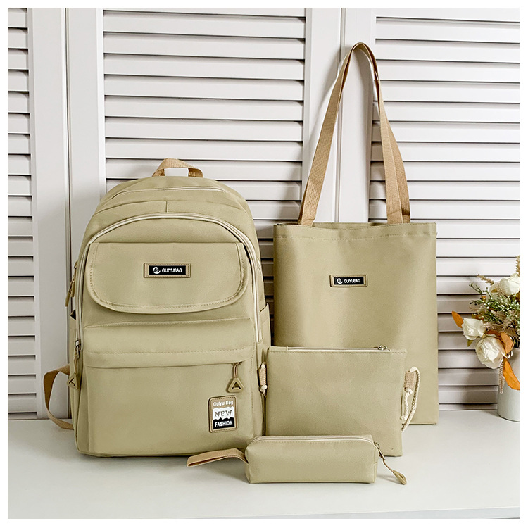 Zaini per bambini Zaino a quattro pezzi Zaino Harajuku Zaino in nylon alla moda antispruzzo di grande capacità Zaino casual per studenti_voghion.com