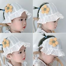 婴儿囟门帽子夏季薄款女宝宝护囟门护头囟帽卤门女婴胎帽夏天