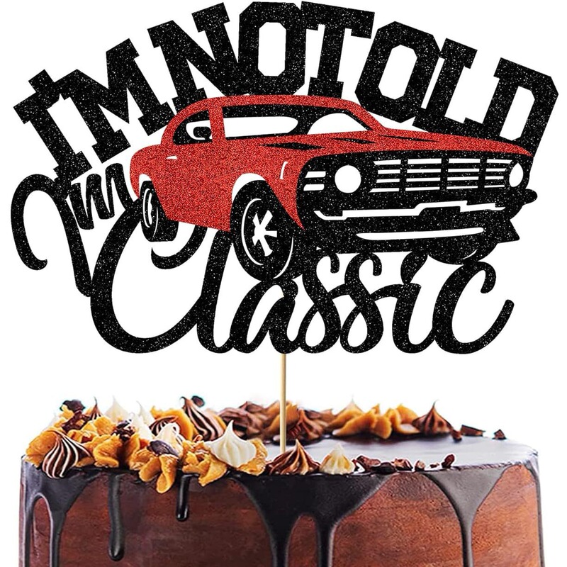 Car Cake Topper Retro Car Classic Classic Car Birthday Anniversary Cake Decoration Plug-In Car Cake Topper Retro Car Classic Classic Car Birthday Anniversary Cake Decoration Plug-In
