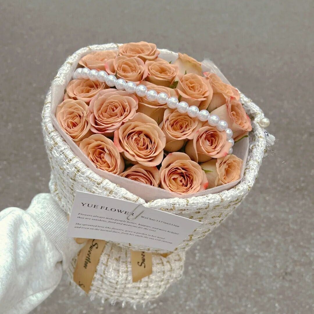 Día DE LA MADRE ramo de perlas Accesorios Estilo Chanel ramo caja de regalo para hornear decoración Cadena de Perlas joyería de perlas florales