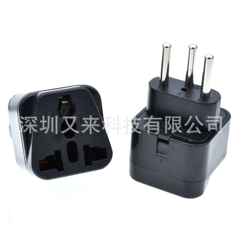 WD-11A瑞士标三脚转换插头嵌入式旅行电源器带地卢旺达萨尔瓦多